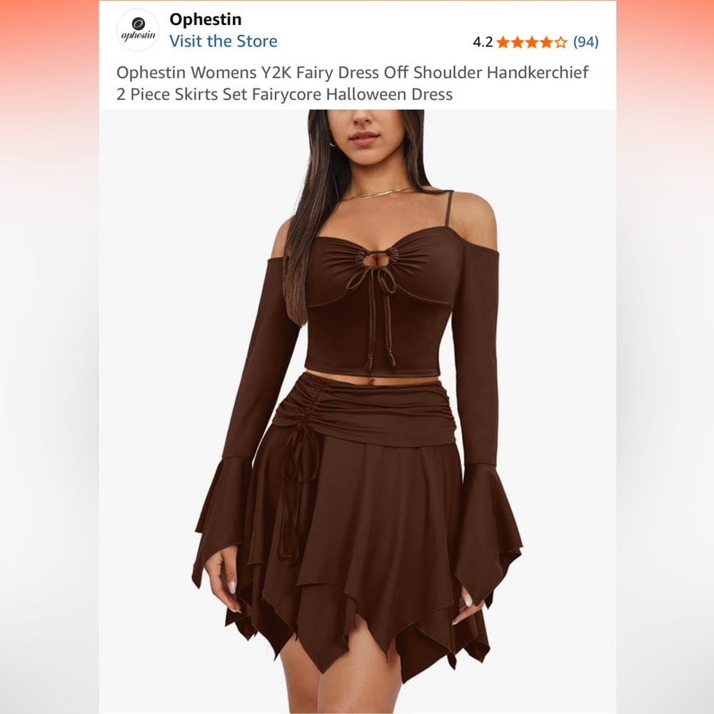 Elegant Brown Women's Skirt
